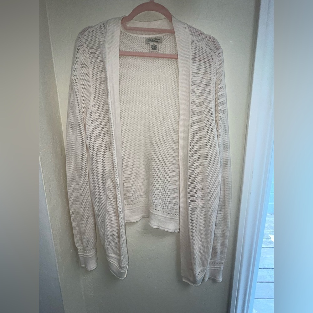 Lucky Brand Ivory Knit Cardigan